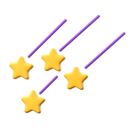 Estrela cadente  3D Icon