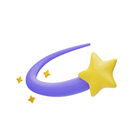 Estrela cadente  3D Icon