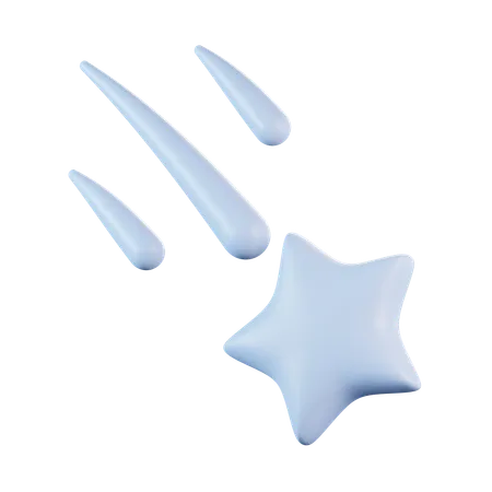 Estrela cadente  3D Icon