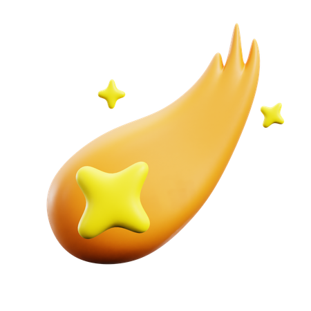 Estrela cadente  3D Icon