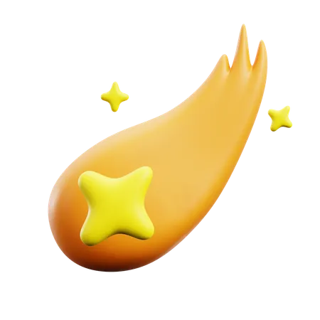 Estrela cadente  3D Icon