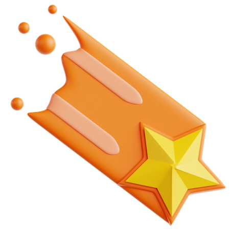 Estrela cadente  3D Icon