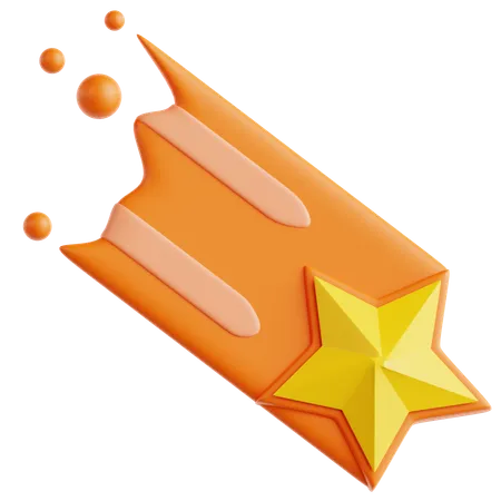 Estrela cadente  3D Icon