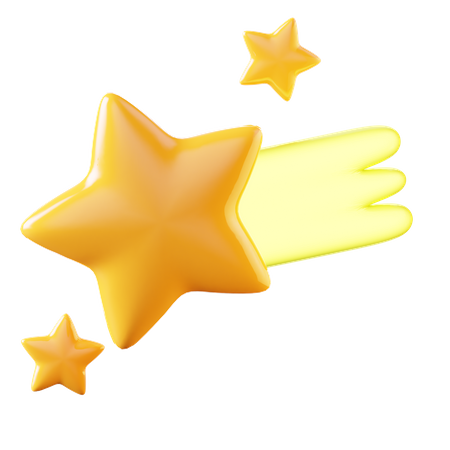 Estrela cadente  3D Icon