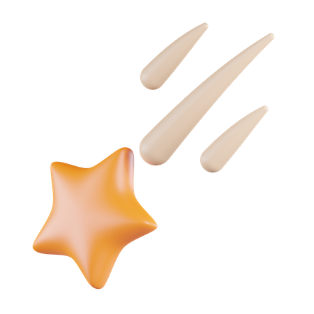 Estrela cadente  3D Icon