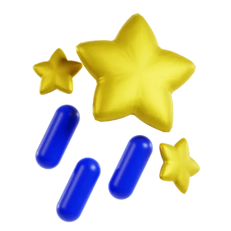 Estrela cadente  3D Icon