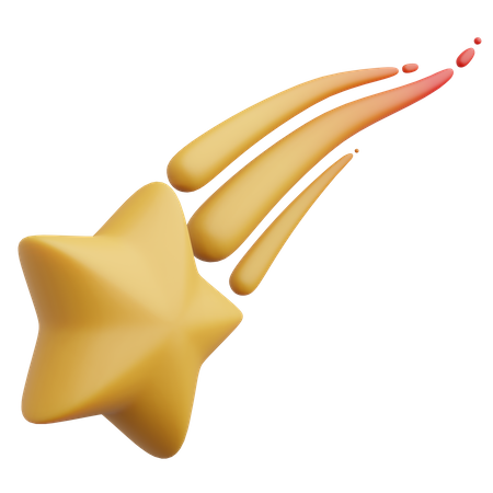 Estrela cadente  3D Icon