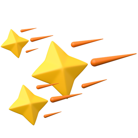 Estrela cadente  3D Icon