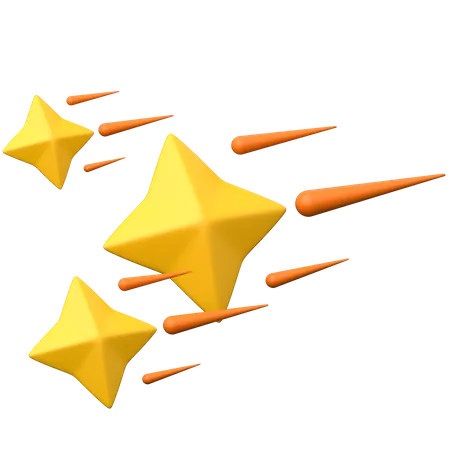 Estrela cadente  3D Icon