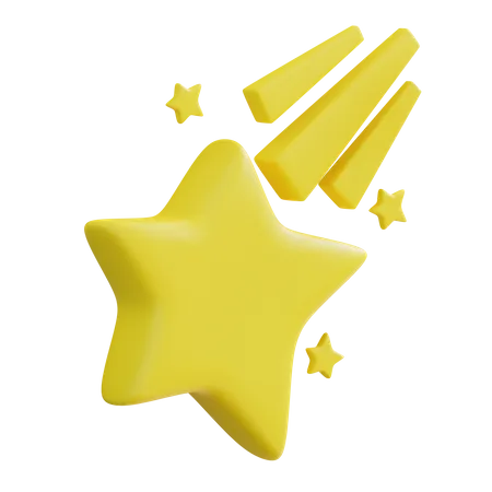 Estrela cadente  3D Icon