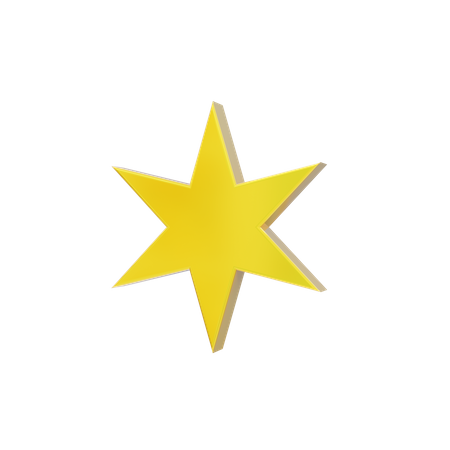 Estrela cintilante  3D Icon