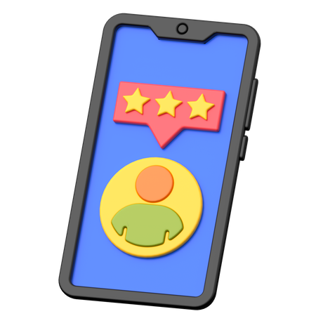 Estrela de classificação on-line  3D Icon