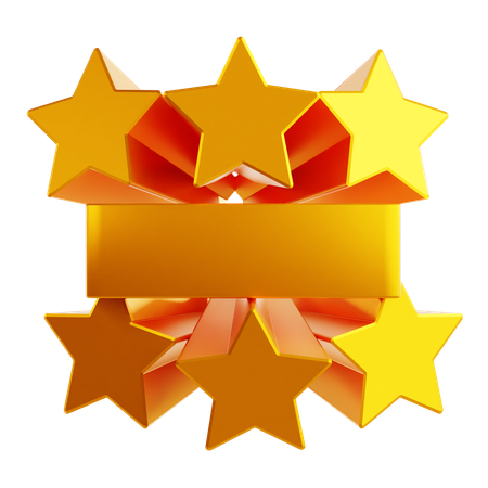 Decração de estrelas  3D Icon