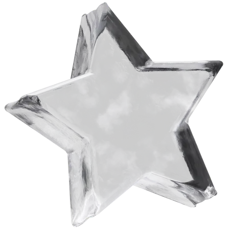 Estrela de gelo  3D Icon