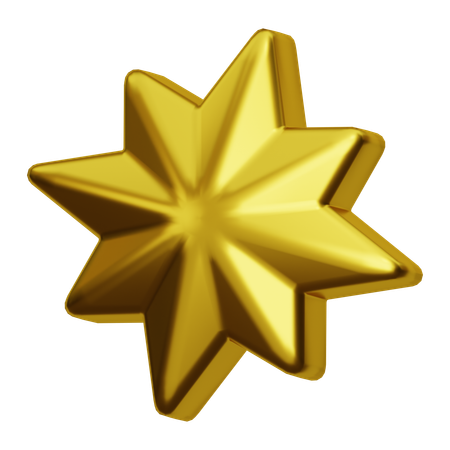 Estrela decorativa  3D Icon