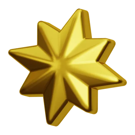 Estrela decorativa  3D Icon