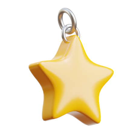 Estrela dourada  3D Icon