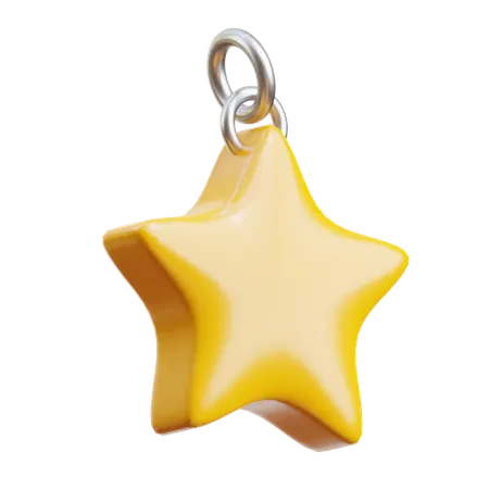 Estrela dourada  3D Icon