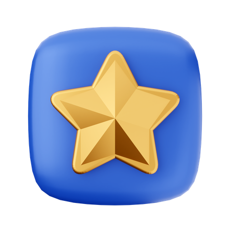 Estrela de Ouro  3D Icon