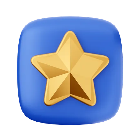 Estrela de Ouro  3D Icon