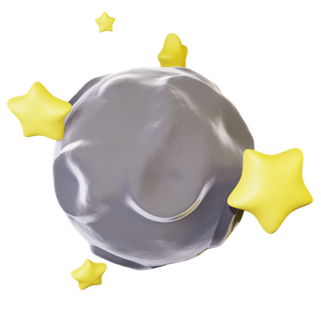 Estrela e Lua  3D Icon