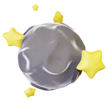 Estrela e Lua  3D Icon