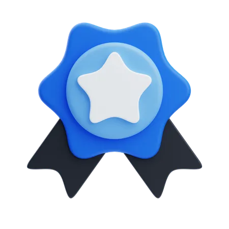 Star Badge para melhor desempenho  3D Icon