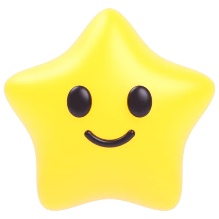 Estrela engraçada  3D Icon