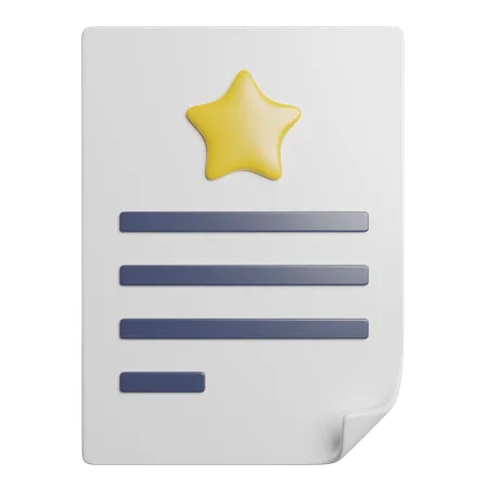 Estrela favorita  3D Icon