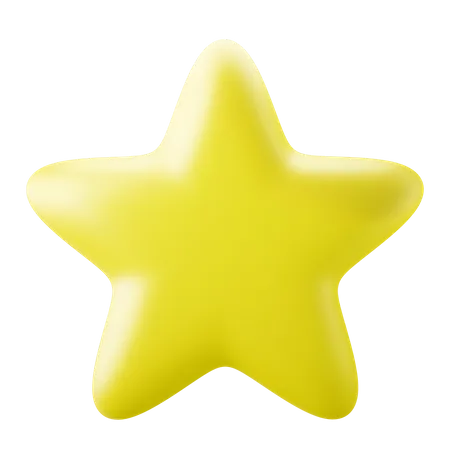 Estrela favorita  3D Icon