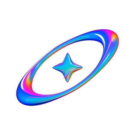 Estrela fluida 2  3D Icon