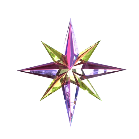 Forma abstrata de estrela  3D Icon