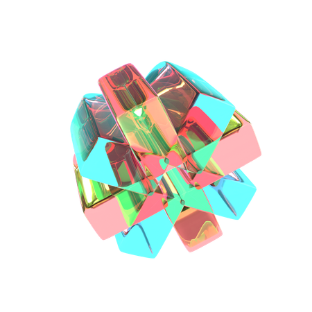 Forma abstrata de estrela  3D Icon