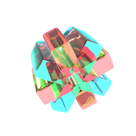 Forma abstrata de estrela  3D Icon