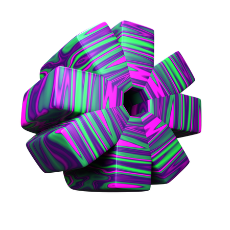 Forma abstrata de estrela  3D Icon