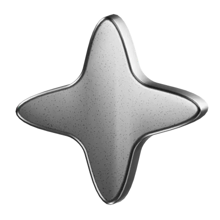 Forma abstrata de estrela  3D Icon