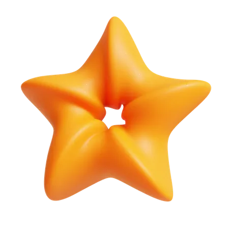 Forma abstrata de estrela  3D Icon