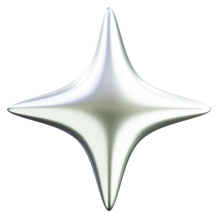 Forma abstrata de estrela  3D Icon