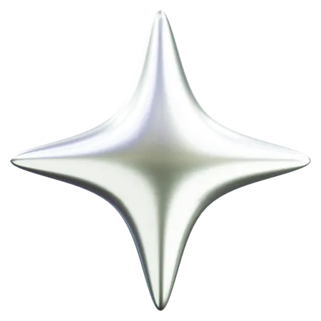 Forma abstrata de estrela  3D Icon