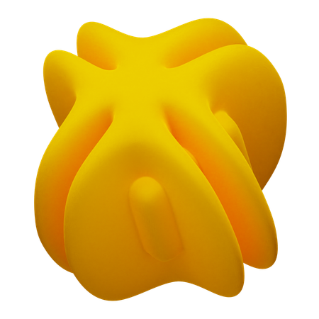 Forma abstrata de estrela  3D Icon