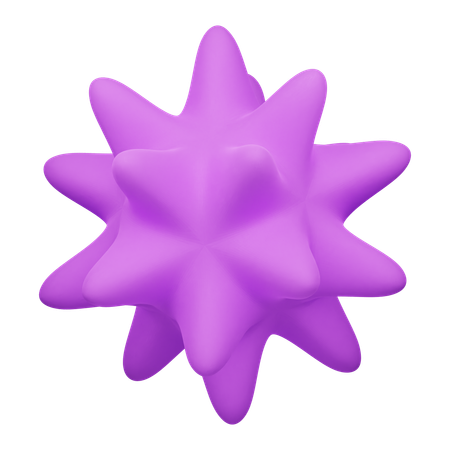 Forma abstrata de estrela  3D Icon