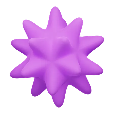 Forma abstrata de estrela  3D Icon