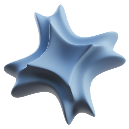 Forma abstrata de estrela  3D Icon