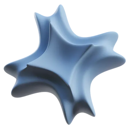 Forma abstrata de estrela  3D Icon