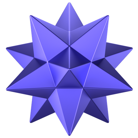 Forma abstrata de estrela  3D Icon