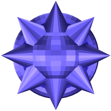 Forma abstrata de estrela  3D Icon