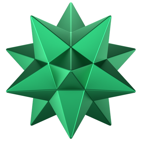 Forma abstrata de estrela  3D Icon