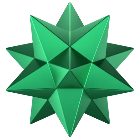 Forma abstrata de estrela  3D Icon