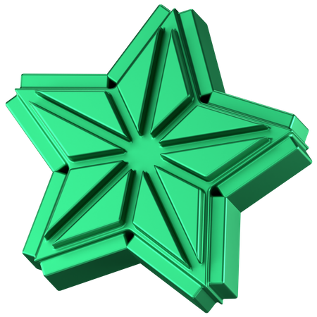 Forma abstrata de estrela  3D Icon