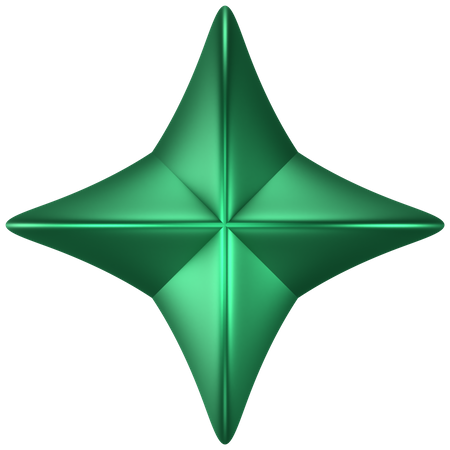 Forma abstrata de estrela  3D Icon